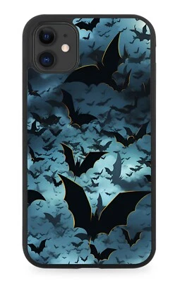 Halloween Bats Rubber Phone Case Bat Halloweens Shapes Wings Horror Cartoon DJ36 - Image 1 of 2