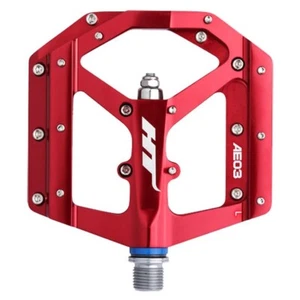 HT Components AE03 Evo+ Plataforma de aluminio plana MTB bicicleta de montaña pedales rojos - Imagen 1 de 1