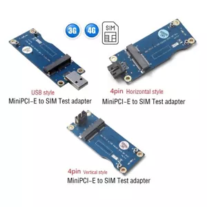 Mini PCI-E to USB Adapter With SIM card Slot for 3G 4G WWAN/LTE Module - Picture 1 of 19