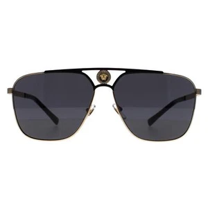 Versace Sonnenbrille VE2238 143687 gold und mattschwarz dunkelgrau - Bild 1 von 8