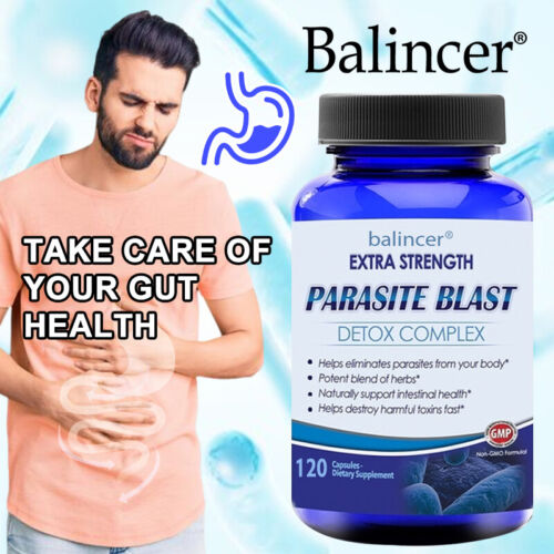 Parasite Cleanse and Detoxify 120Caps Good for Health Super Fast & Free Shipping
