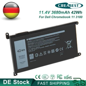 11.4V 0FY8XM 051KD7 51KD7 Akku Für Dell Chromebook 11 3180 3189 5190 Y07HK FY8XM - Bild 1 von 13