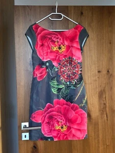 Desigual Kleid Gr. L Blumenmuster kleine Ärmelchen neuw. - Bild 1 von 3