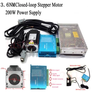 428Oz-in Closed Loop Stepper Motor Nema23 3.6NM Servo Driver & 200W Power Supply - Picture 1 of 9