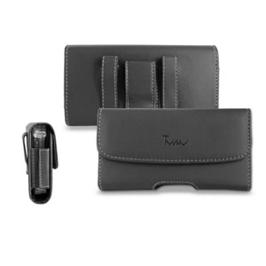 Premium Slim-Fit Leather Pouch Case Belt Clip Holster For 1st Apple iPhone SE/ 5 - Picture 1 of 7