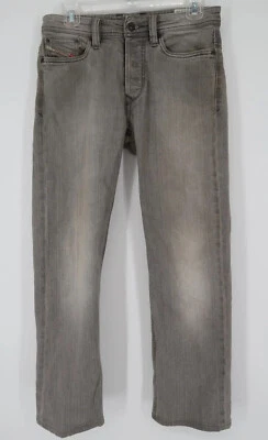 Pantalones de mezclilla elásticos de pierna recta grises 26x30 Diesel Industry Viker para hombre Foto 1 de 4