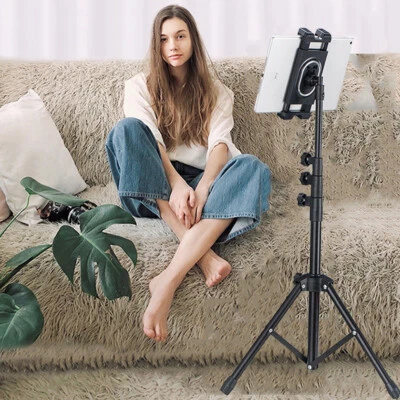 Tripod Stand Height Adjustable Floor Tablet Tripod Stand for iPad Mini iPad Air - Image 1 of 4