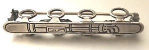 Vintage Sterling Silver GOLF BAG TEE HOLDER Pin Brooch; Unique Golf Collectible - Picture 1 of 3