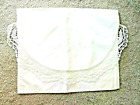 NEW WHITE COTTON ENVELOPE WITH LACE & EMBROIDERY 14 1/4" X 11 3/4" NEW NEW