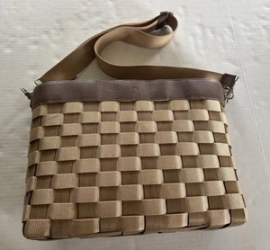 Longaberger 2008 To Go Damen gewebter Korb Beuteltasche Handtasche Umhängetasche Messenger Bag - Bild 1 von 9