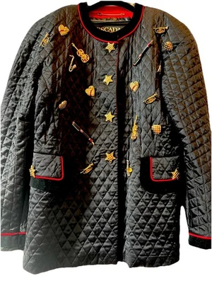 Chaqueta de Fumadores DE Colección escada por Margaretha Ley Instruments RARA Talla 42 EE. UU. 10 Foto 1 de 4