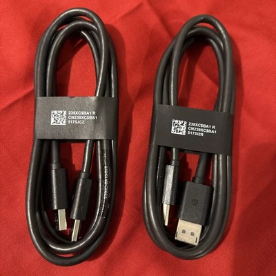 2x DELL DISPLAY PORT CABLE NEW MODEL FAST SHIP 48H - Image 1 of 4
