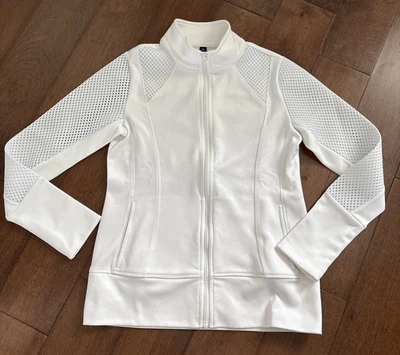 Женская спортивная куртка 90 Degree By Reflex с белой сеткой на молнии M с длинным рукавом - Изображение 1 из 4