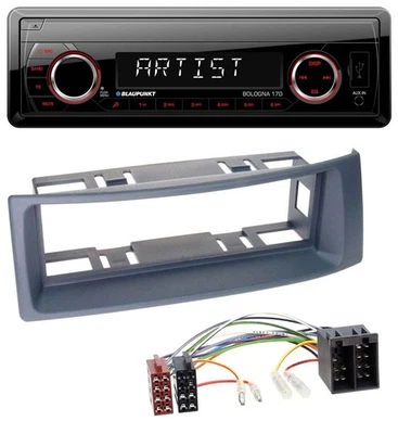 Blaupunkt SD USB 1DIN MP3 AUX Autoradio für Renault Scenic Megane bis 03 grau - Bild 1 von 4