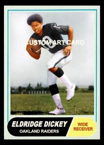 Eldridge Dickey Oakland Raiders 1968 Style Custom Football Art Card