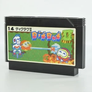 Famicom DIG DUG II 2 14 First Version Cartridge Only Nintendo fc - Picture 1 of 2