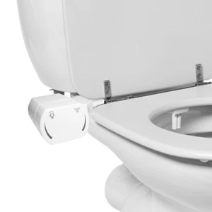 JEP201S Dual Nozzle Bidet Toilet Seat Attachment for Toilets - Square New - Picture 1 of 11
