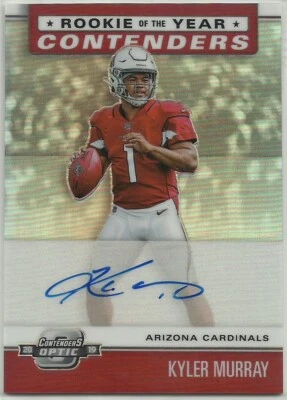 2019 PANINI CONTENDERS OPTIC KYLER MURRAY ROOKIE OF THE YEAR AUTOGRAPH #12/99 - Image 1 of 2