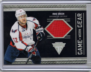 MIKE GREEN 13/14 Panini Titanium Game-Worn/Used Gear Jersey #48 Capitals Card