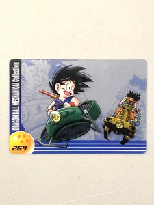 Tarjeta de colección mecánica japonesa Goku and Yamcha 264 Dragon Ball Morinaga - Imagen 1 de 2