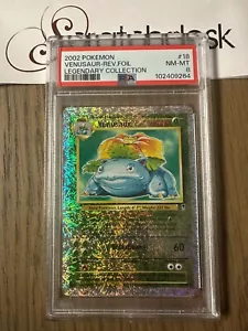 PSA 8 - Pokemon VENUSAUR 18/110 Reverse Holo - COLLEZIONE LEGGENDARIA - Fuochi d'artificio - Foto 1 di 2