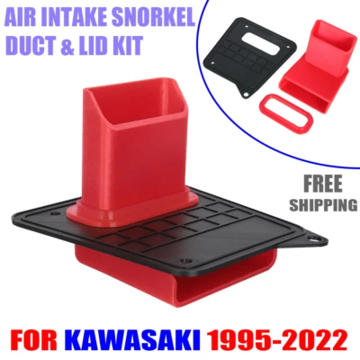 Air Intake Snorkel Duct & Lid Kit For 95-22 Kawasaki KLX250 R S KLX300 KLX300R - Image 1 of 4