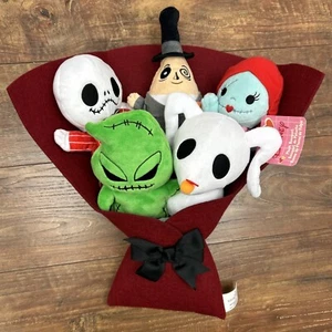 NIGHTMARE BEFORE CHRISTMAS Jack Sally Zero 14" Valentine's Plush Bouquet - Picture 1 of 9