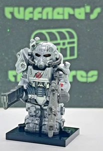 Custom PAD Printed LEGO FALLOUT T-60 POWER ARMOR (Silver Variant) MiniFig - Bild 1 von 8