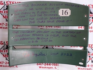 PAT HUGHES SIGNIERT MLB AUTHENTISCHE SITZLEHNE BESCHRIFTET MIT WS LETZTER ANRUF - JSA COA - Bild 1 von 3