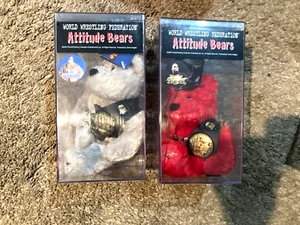 2000 WWF World Wrestling Federation 2-Entertainment Attitude Bears The Rock NEW - Picture 1 of 5