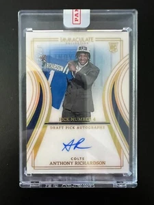 2023 Panini Immaculate Anthony Richardson Encased Draft Pick Auto / 99 SP DP-ARI - Picture 1 of 4