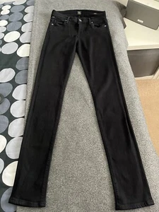 Citizen of Humanity Avedon Slick Skinny Stretchy Black Jeans Trousers Size  25 - Picture 1 of 17