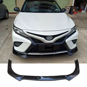 FRONT BUMPER LIP SPOILER SPLITTER FOR TOYOTA CAMRY GT STYLE( gloss ) 18-2020 - Picture 1 of 13