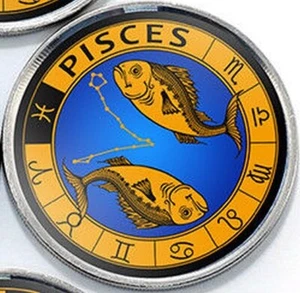 Jammu & Kashmir 1 rupee 2017 Pisces - Horoscope Zodiac unusual coin - Picture 1 of 2