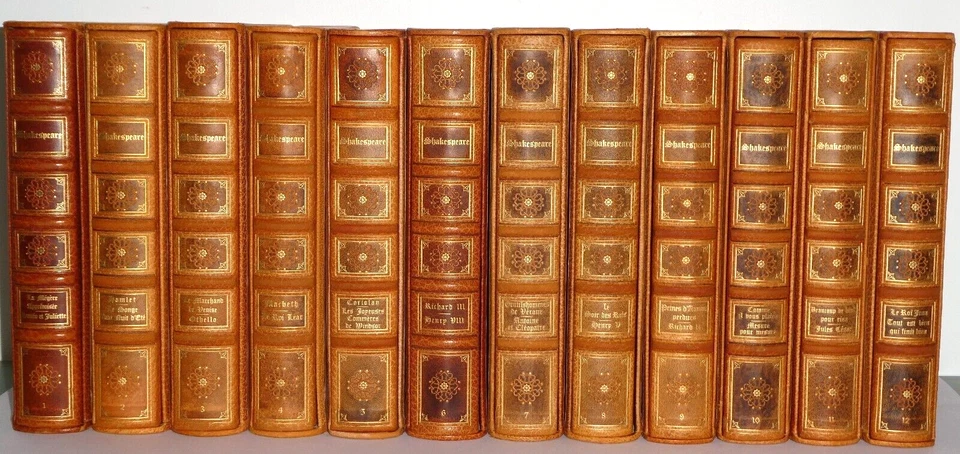 SHAKESPEARE CHEFS-D'OEUVRE POCHOIRS JEAN GRADASSI 1/180 AVEC 4 AQUARELLES SUITE - Photo 1/4