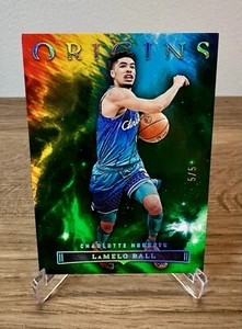 2022-23 Panini Origins LaMelo Ball GREEN #5/5!  SSP #51 - Buchstütze - Hornissen - Bild 1 von 3