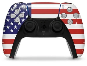 Controlador Skin Sony PS5 bandera estadounidense 01 - Imagen 1 de 4