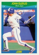 1990 Score Rising Stars #39 John Olerud RC Toronto Blue Jays
