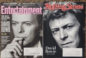 DAVID BOWIE Magazine LOT Entertainment Weekly & Rolling Stone 2016, RIP Issues - Imagen 1 de 5