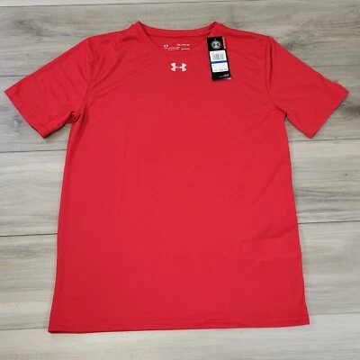 Camiseta Under Armour Niño YXL Roja Heatgear Manga Corta Nueva Foto 1 de 4
