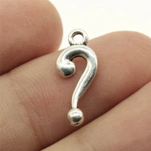 Free Ship 500 Pcs Tibet Silver question mark Charms Pendant 18x8MM C13966 - Picture 1 of 3