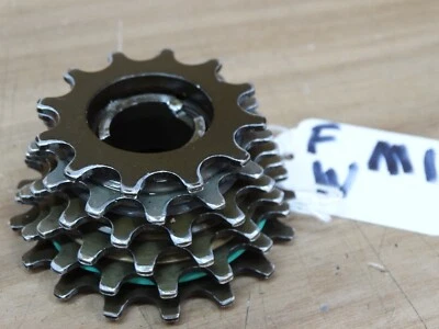 MAILLARD COURSE DURAL SLIGHTLY USED 6 SPEED TT FREEWHEEL BLOCK 12- 17   134 gms - Image 1 of 4