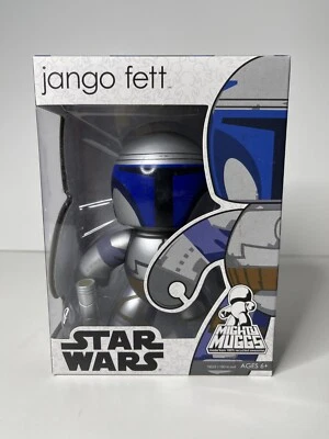 Figura de acción de vinilo Jango Fett Star Wars Mighty Muggs Hasbro Fun Toy 2008 Foto 1 de 4