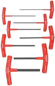 BONDHUS Allen Key T-Handle 6" Hex Driver Set 8pcs Metric 2mm-10mm 15287 - Picture 1 of 3