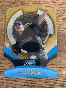 2011 Bowman Chrome Futures Fusion-Fractor /25 Gold Tyler Matzek - Picture 1 of 5