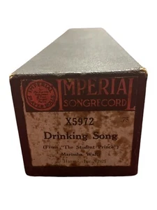 Vintage Imperial Songrecord Drinking Song X5972 By Harms Piano Roll 1925 - Picture 1 of 4