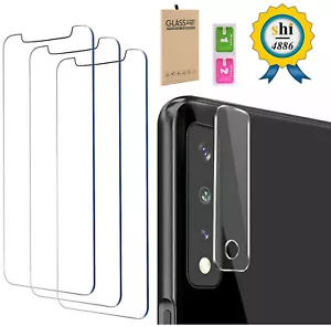 3Pack Tempered Glass Screen Protector + Camera Lens Protector For LG Stylo 6 USA - Picture 1 of 11