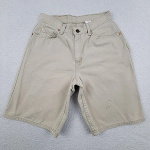 Pantalones Cortos Levis 560 Para Hombres 30 Caqui Calce Suelto Denim Hecho en EE. UU. Ropa de Trabajo Informal Años 90 - Imagen 1 de 9