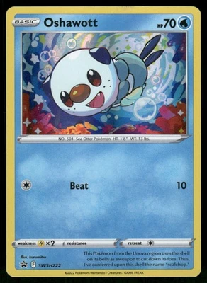 Oshawott - SWSH222 Promo Holo SWSH: Sword & Shield Promo Cards NM - Image 1 of 2