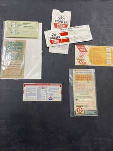 Lot 6 VINTAGE Slide Rule Calculator Agricultural Farming Yields Implements Deere - Picture 1 of 12